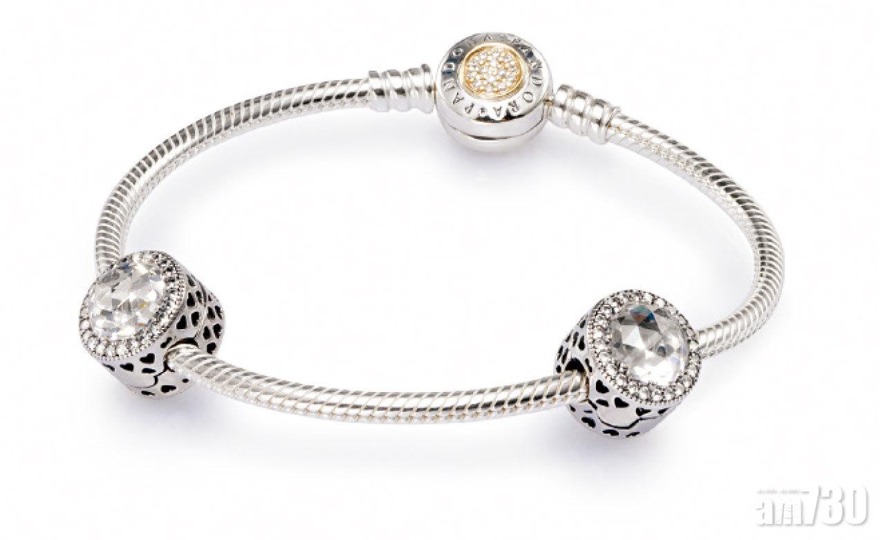 Pandora限量版14K金米奇米妮愛的標誌925銀鋯石串飾$1,299