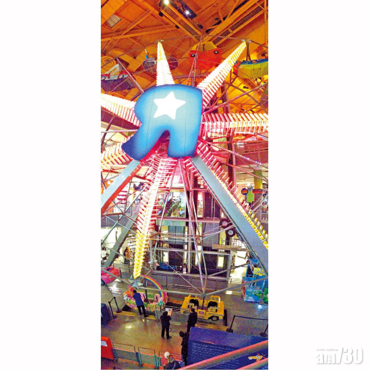 Toys "Я" Us嘅Я字,加上室內摩天輪,一入店已開心滿分。