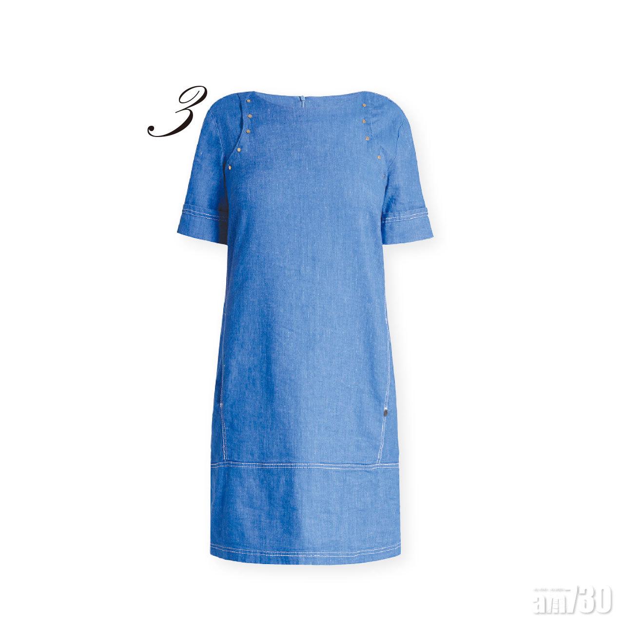 3.藍色鉚釘denim dress $2,280(E)