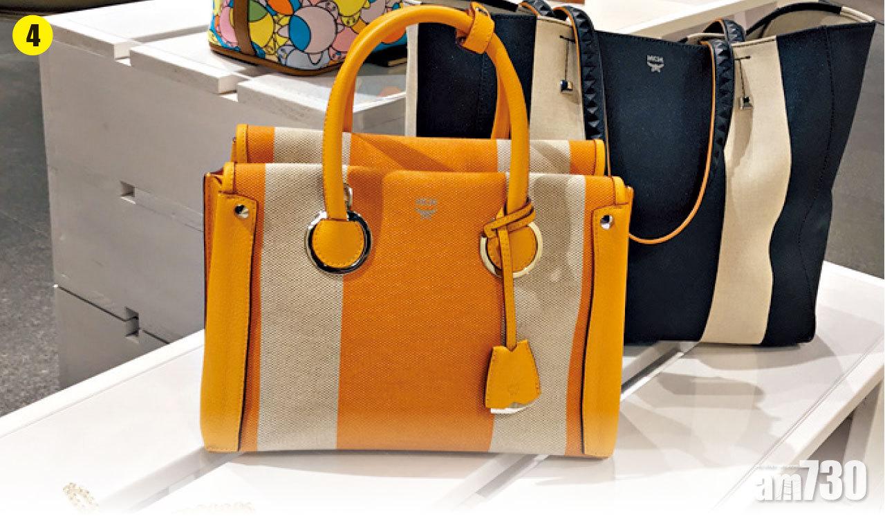 4.Milla黃白條紋帆布手袋。($6,200)