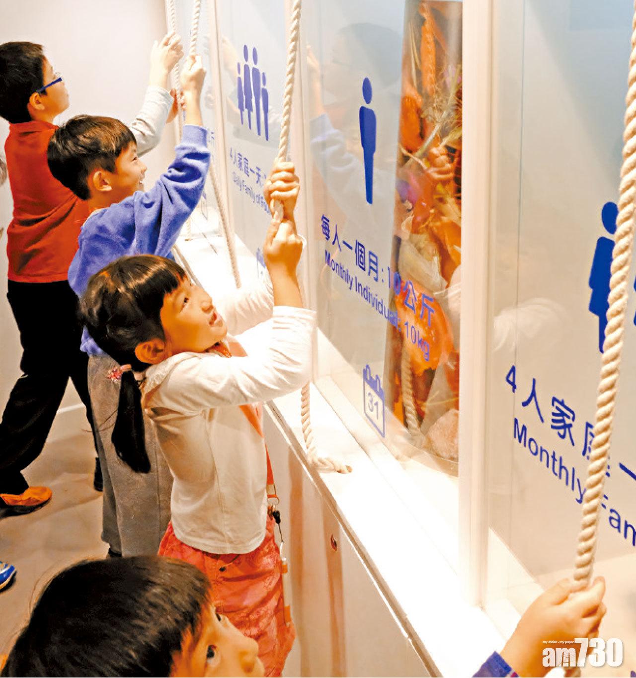 第四站「食物拯救區」,大家在義工指導下拯救惜食堂回收到的蔬菜,為烹煮熱飯餐作準備。