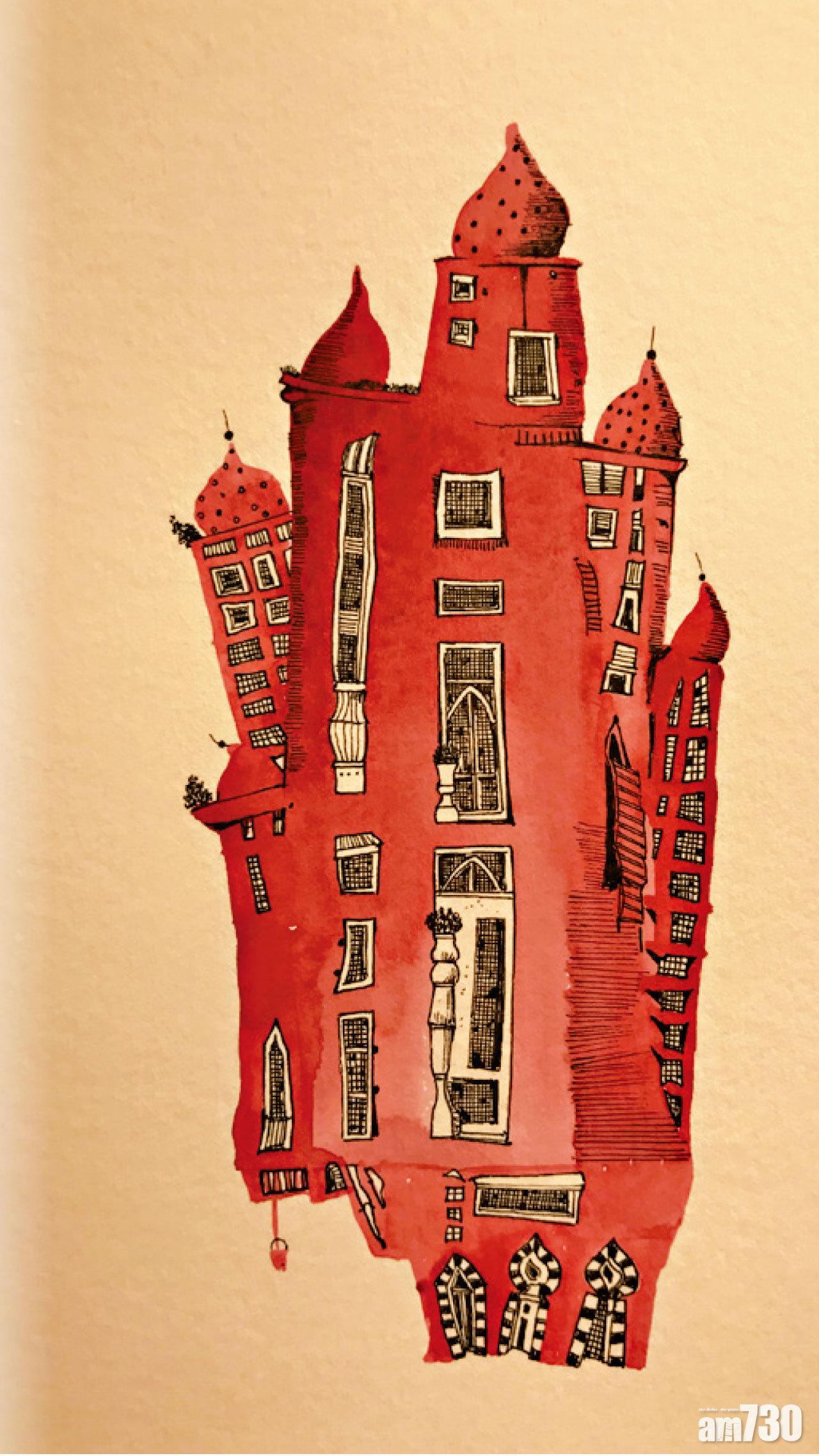 繽紛百變的建築插畫。