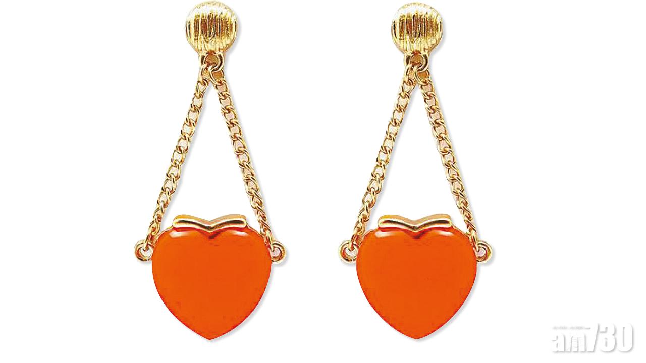 今年情人節跟農曆新年只差兩天,這對心心耳環絕對是應節傍身物。($700,Jamie & Bell@K-Style Lab)