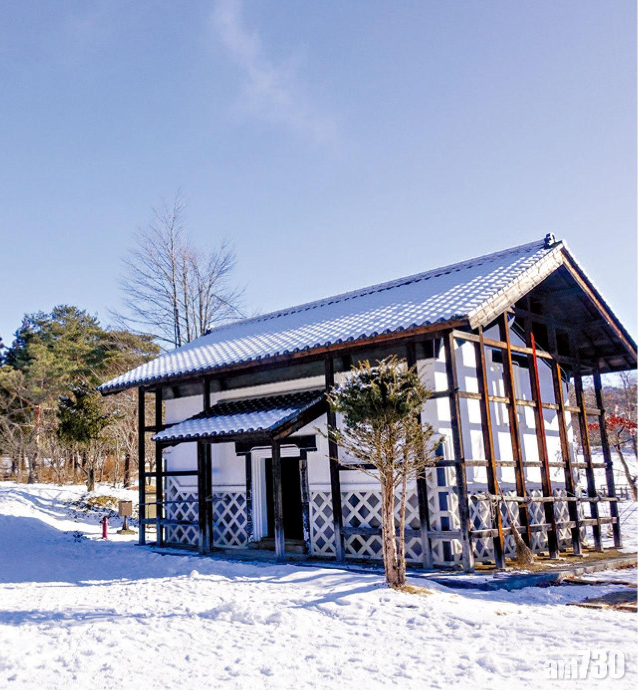 【遠野故鄉村】以木材及乾草搭建的傳統房屋。