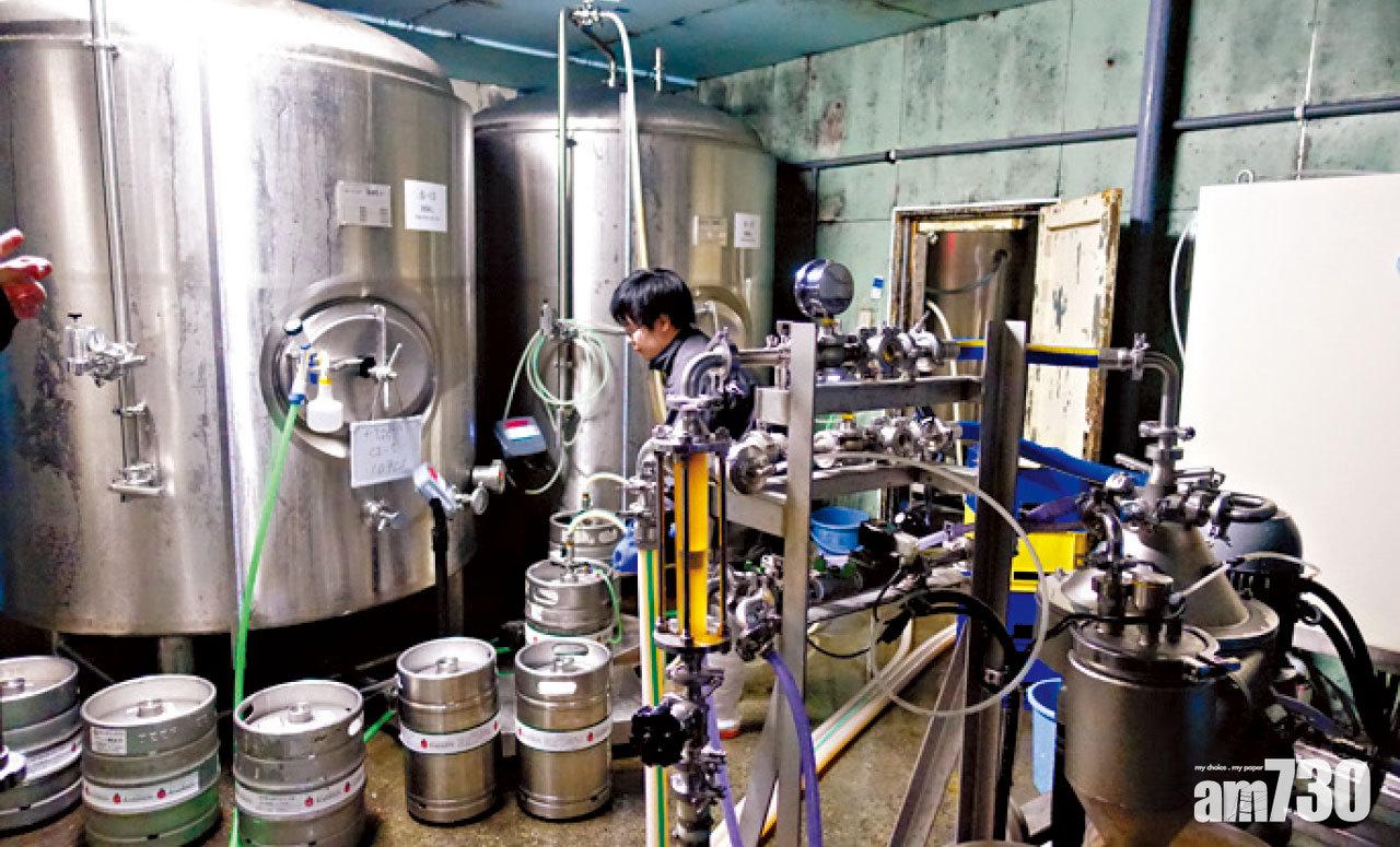 參觀者可以了解啤酒製作及處理流程。