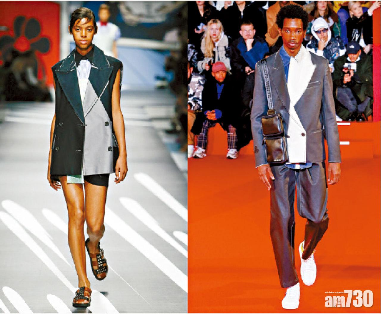 diet_prada提供:Prada S/S18(左)、Off-White F/W18