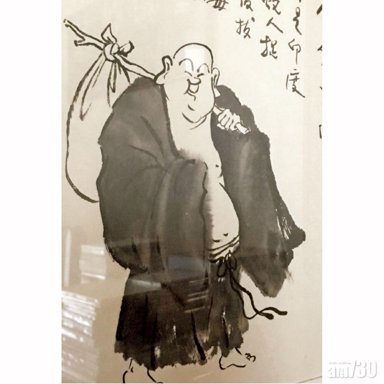 馬星原的《布袋和尚》。