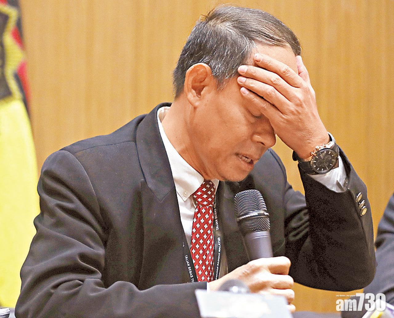 蘇克里說到當年調查一馬發展案時曾受恐嚇時,情緒激動。(美聯社)