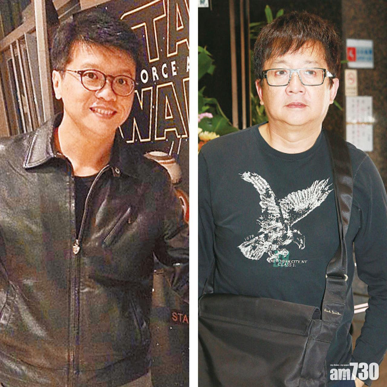 資深傳媒人余家強(左)與藝人倫永亮。