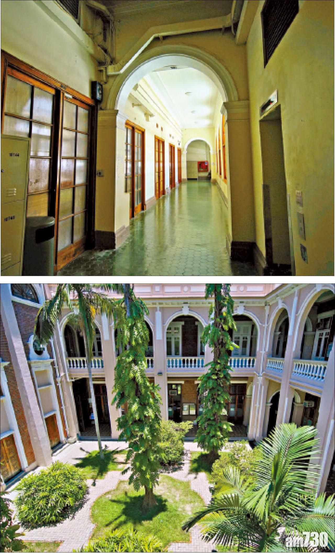 本部大樓被徵用作臨時醫院,屋頂之木樑亦被拆作為燃料之用,有幸大樓走廊未見破壞。