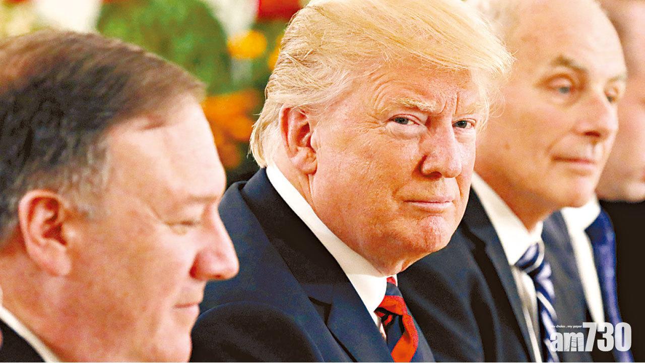 特朗普昨率美官員與李顯龍開會。