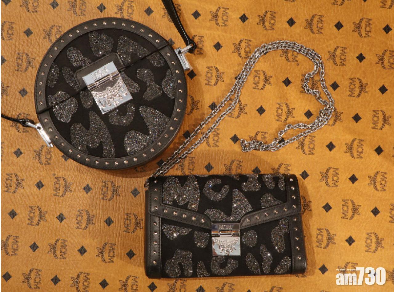 ■BERLIN水晶豹紋圓形斜背袋$17,800,BERLIN水晶豹紋長方斜背袋 $19,900