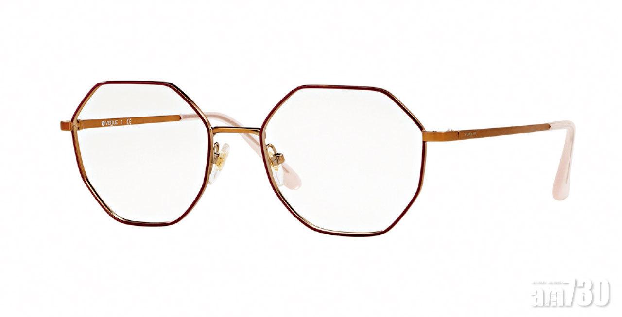 八邊形金屬款式光學眼鏡。$1,050