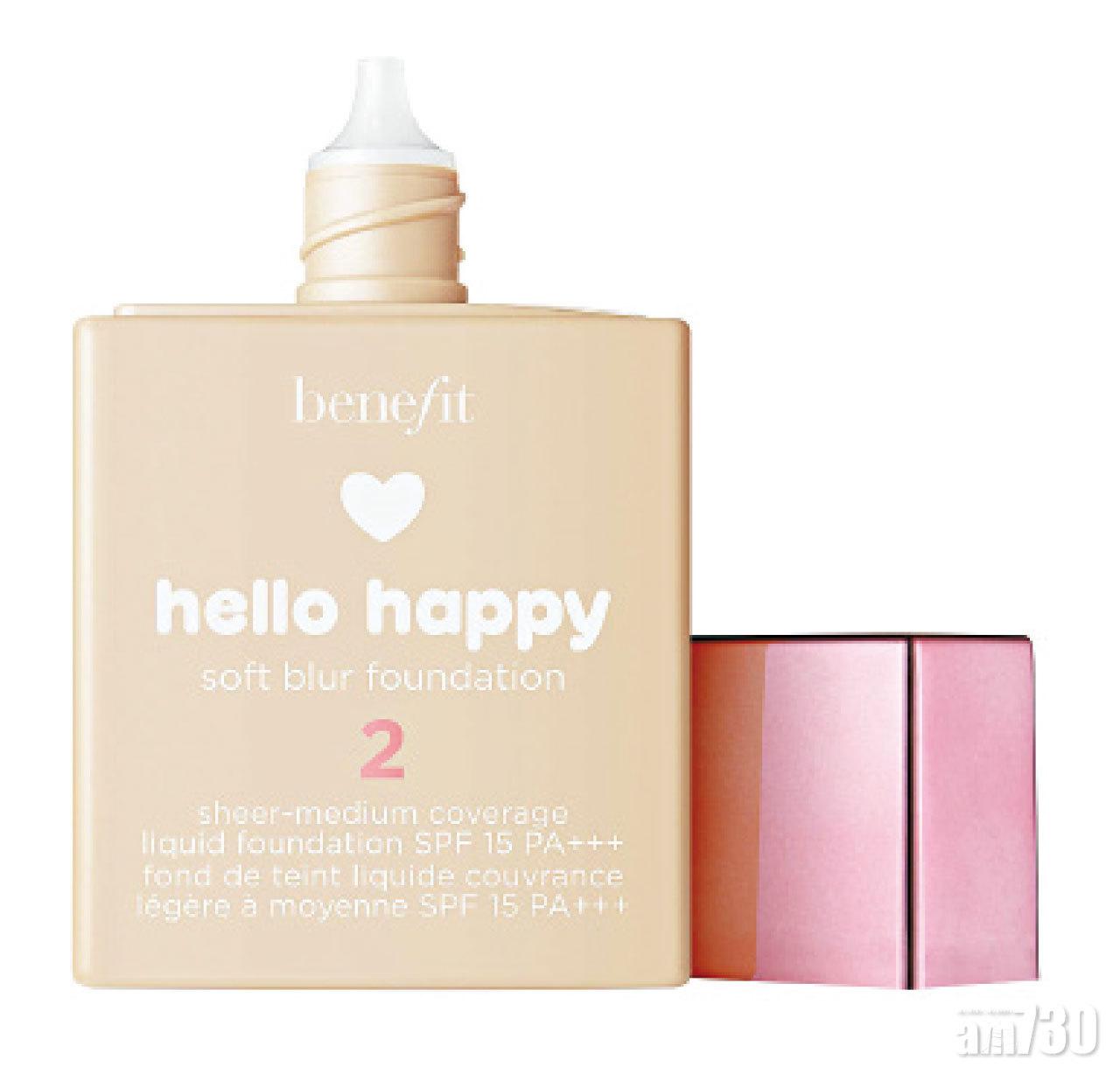 hello happy soft blur
柔滑霧鏡粉底液SPF15 PA+++ $285 (a)