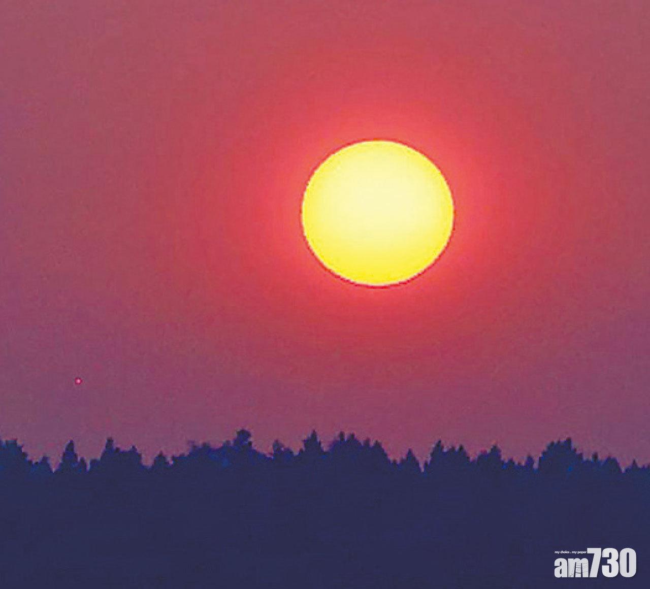 太陽消失3小時後重現。