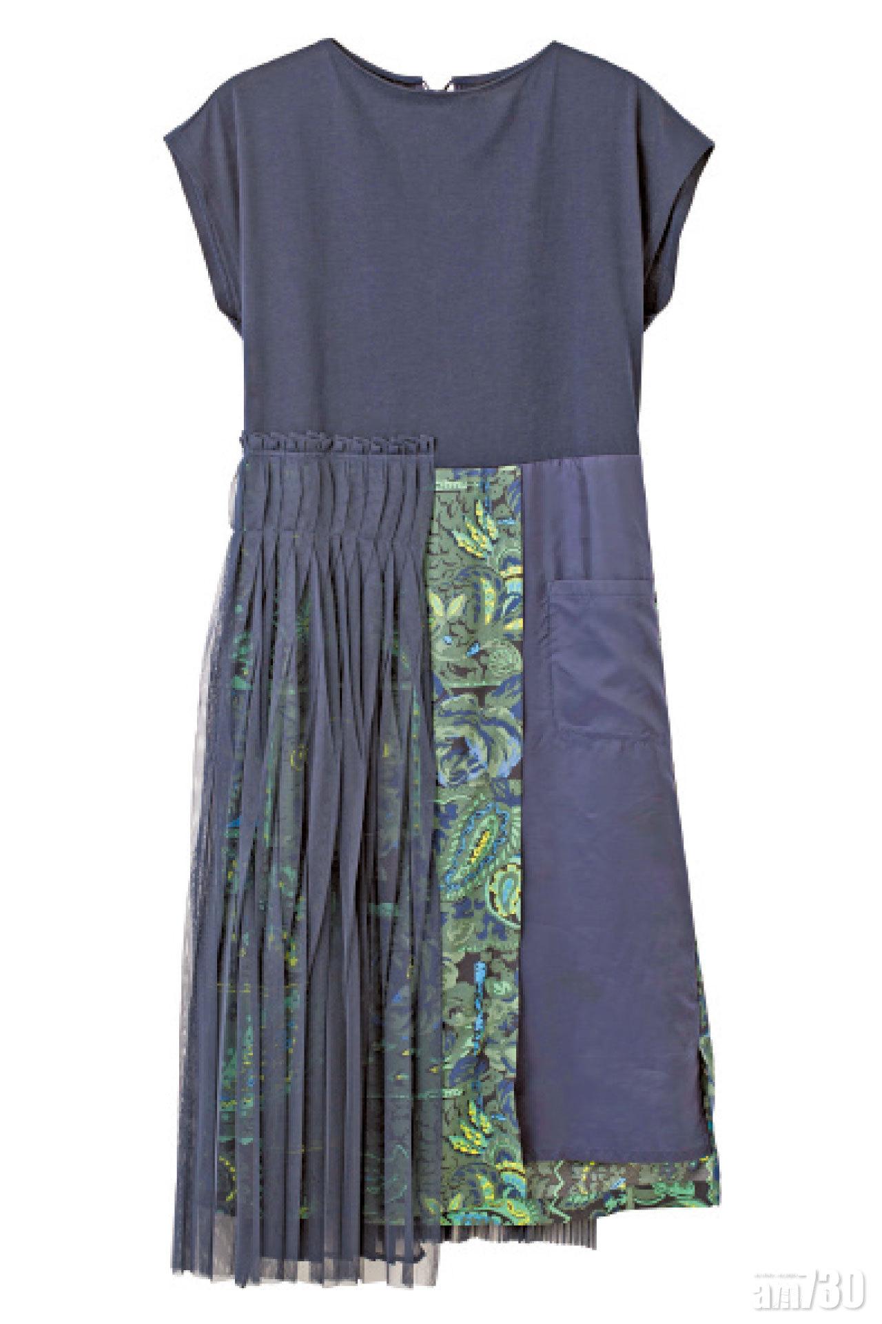 藍色patchwork dress $3,999(E)