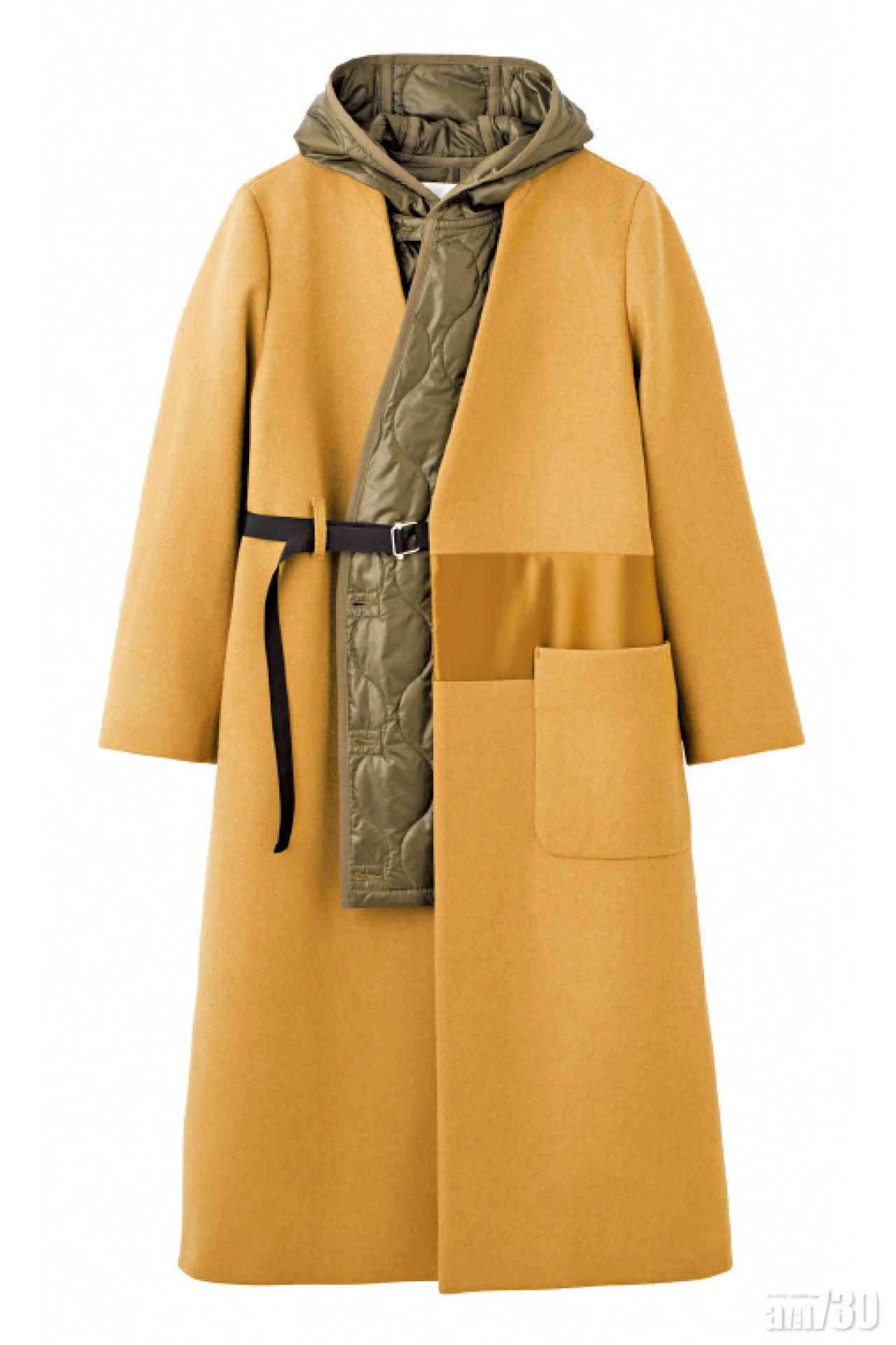 墨綠色內裡卡其色呢絨long coat
$12,099(E)