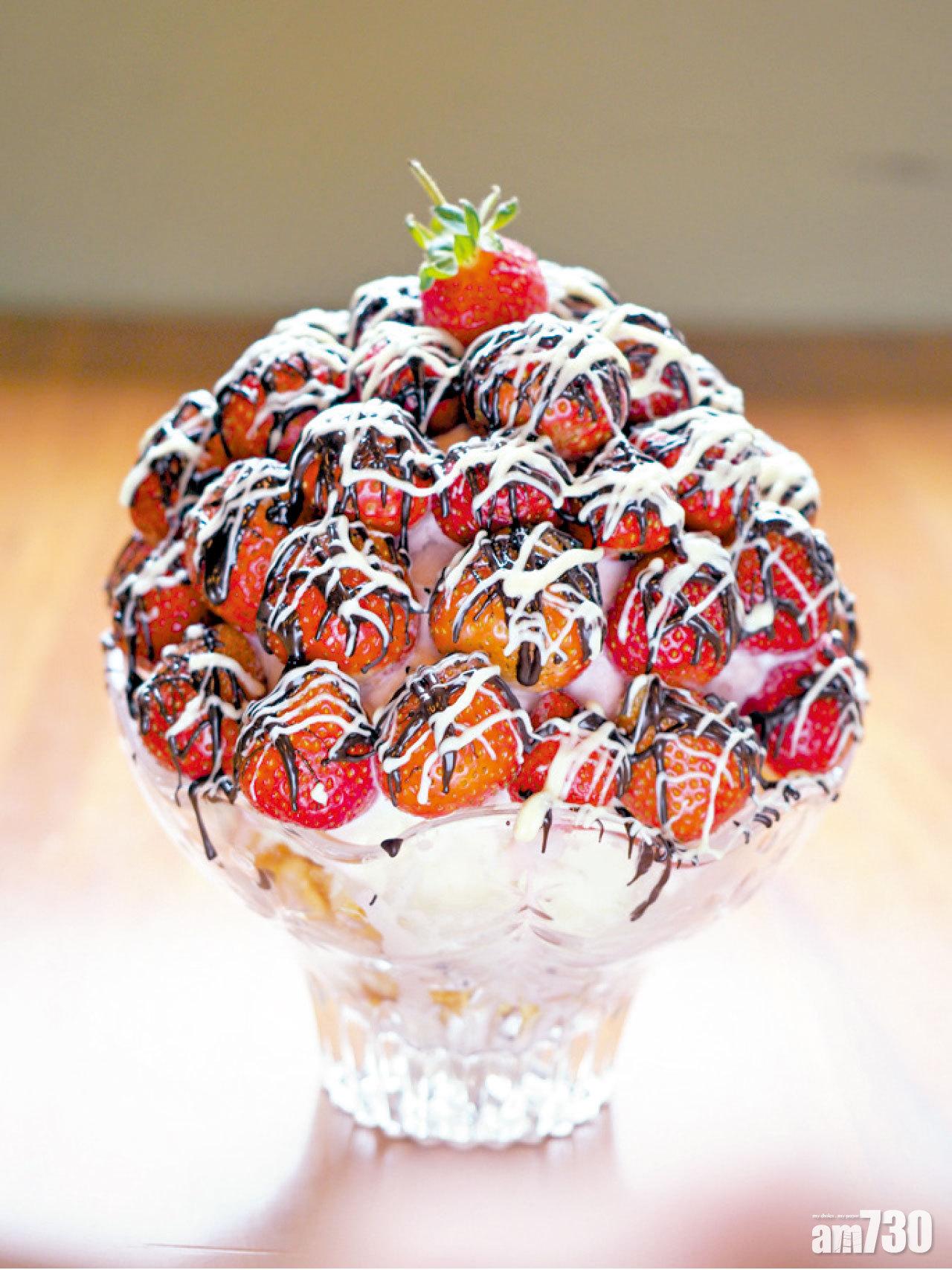 自家製作的甜點都使用莊園巧克力做,格外新鮮香濃。