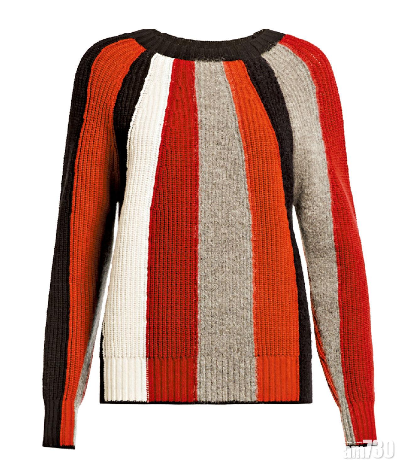 紅、白、藍、灰間knit top $3,180(C)