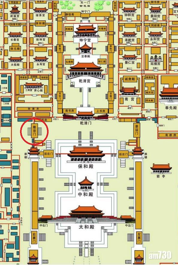 母嬰室大概位置(紅圈示)。(互聯網)