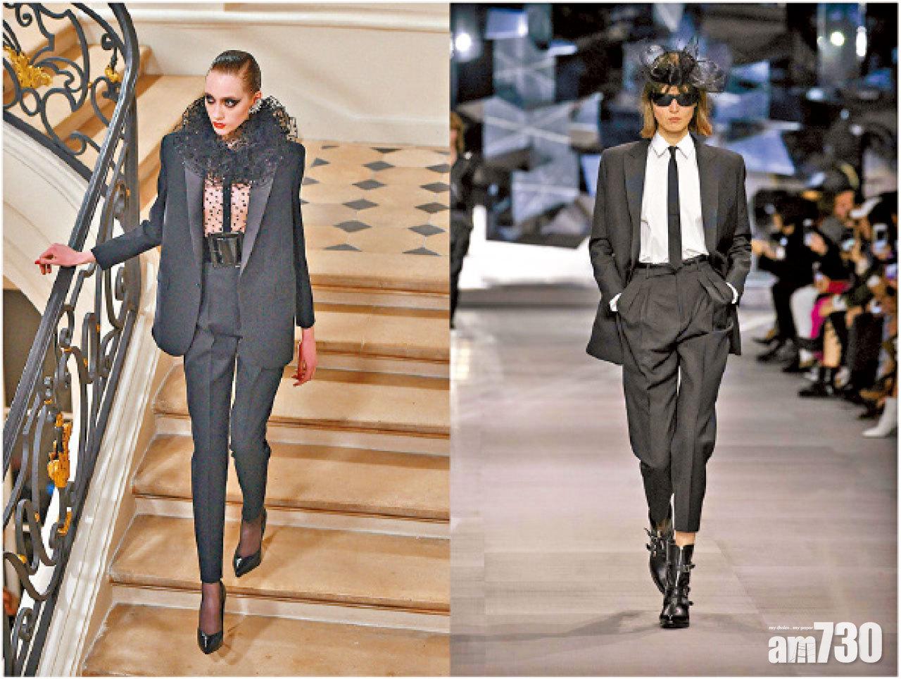 Saint Laurent FW16,右:Celine SS19