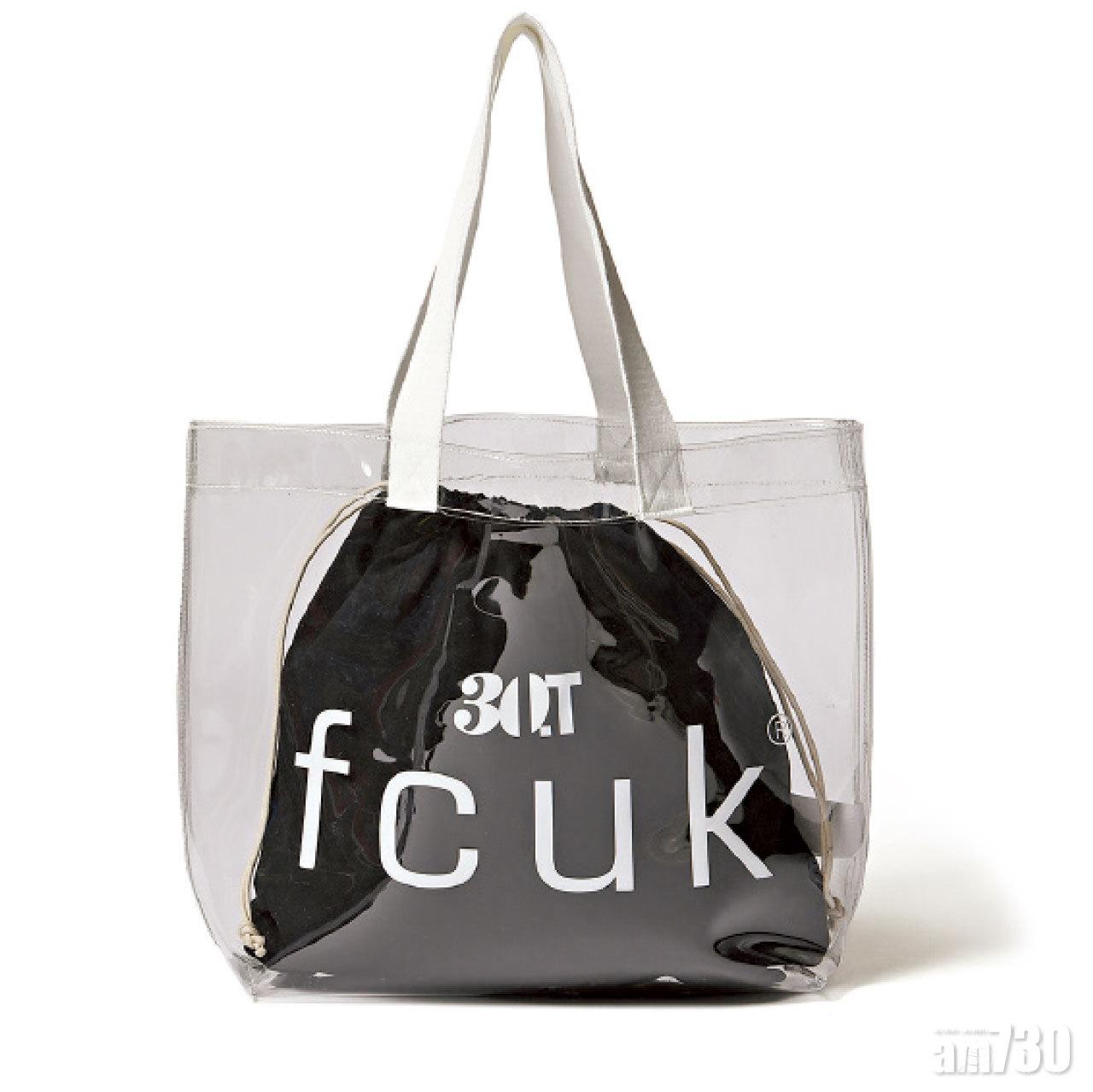 透明黑色字花plastic bag $599(E)