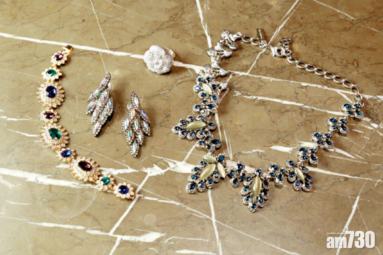 Ring from CZ BY KENNETH JAY LANE ($790);
Earring from ELIZABETH COLE ($1,028);
Bracelet from KENNETH JAY LANE ($330);
Necklace from Oscar de la Renta (TBC)