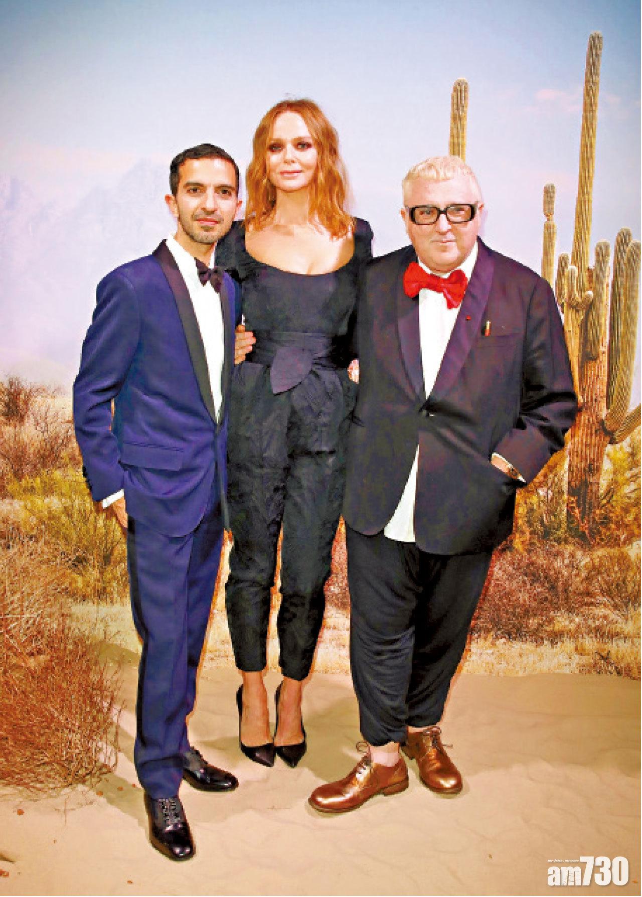 BoF創辦人Imran Amed、設計師Stella McCartney及Alber Elbaz。