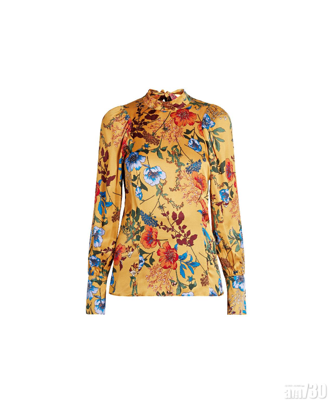 金色floral pattern top $2,280(E)