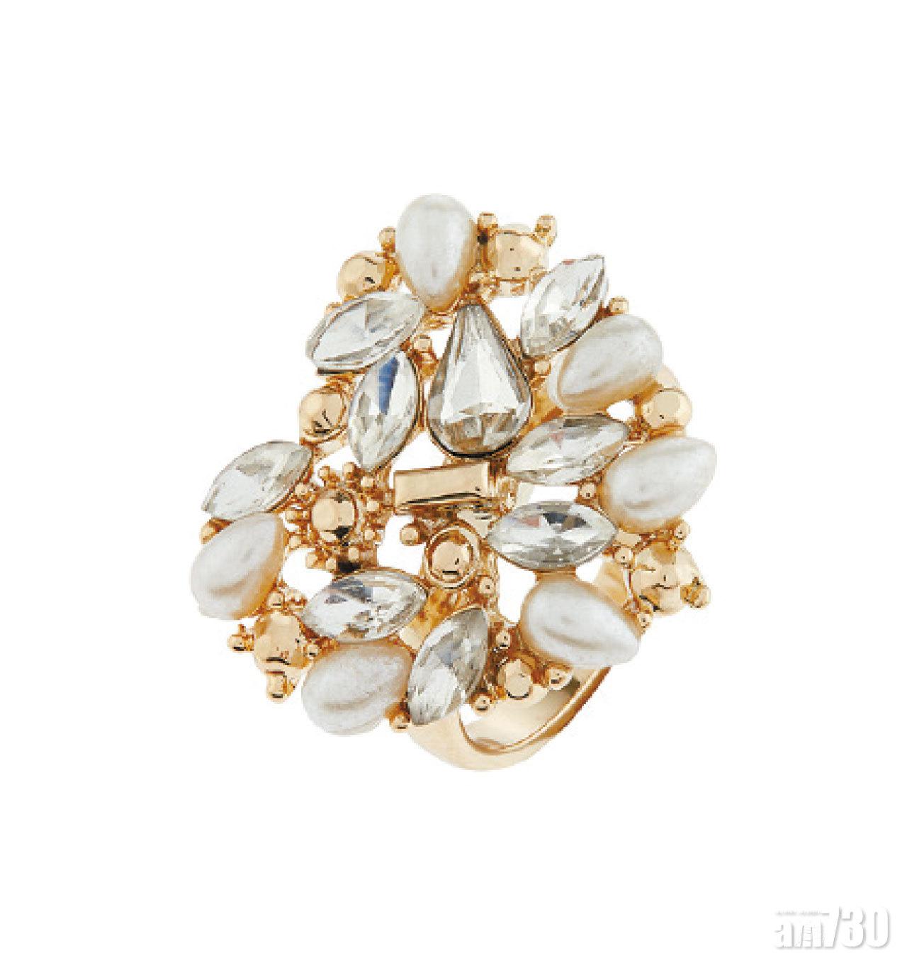 金色閃石戒指 $112 (a)