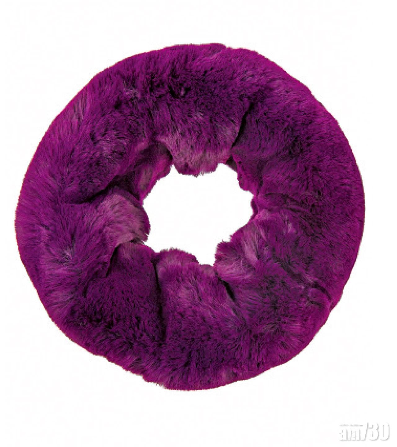 深紫色仿真毛毛頸圈 $350 (a)