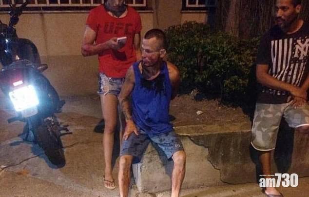 身形瘦削的賊人,遇上格鬥明星注定「無運行」。(互聯網)