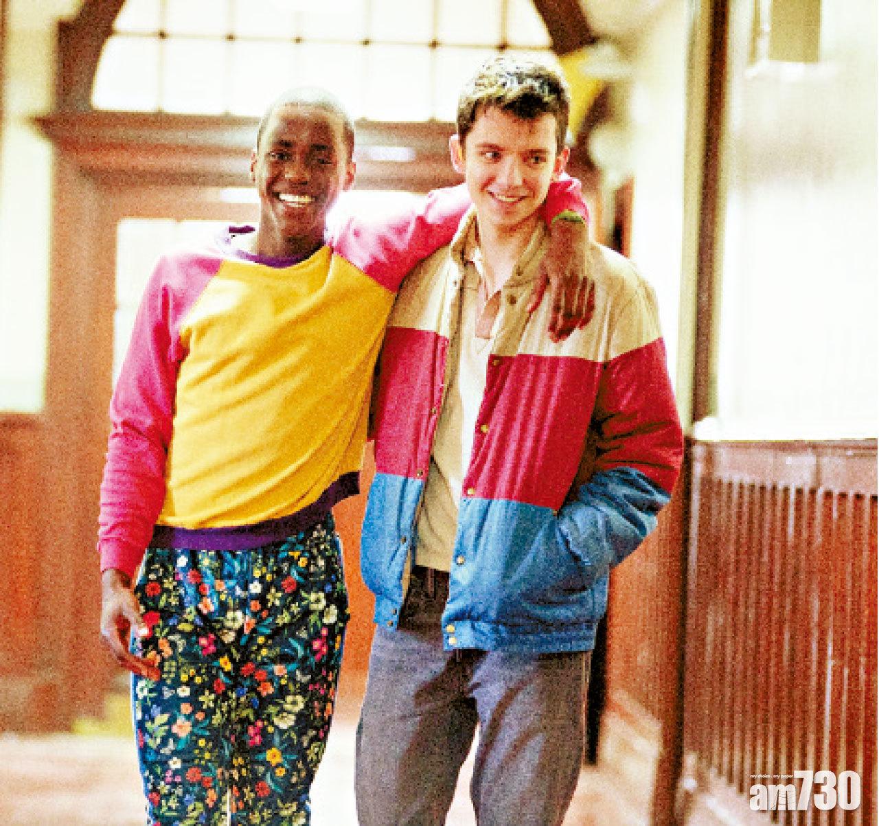 劇中飾演男主角bestie的Eric(左),也是一名新人Ncuti Gatwa,《性愛自修室》之前才拍過兩齣mini-series,卻發揮得超水準。