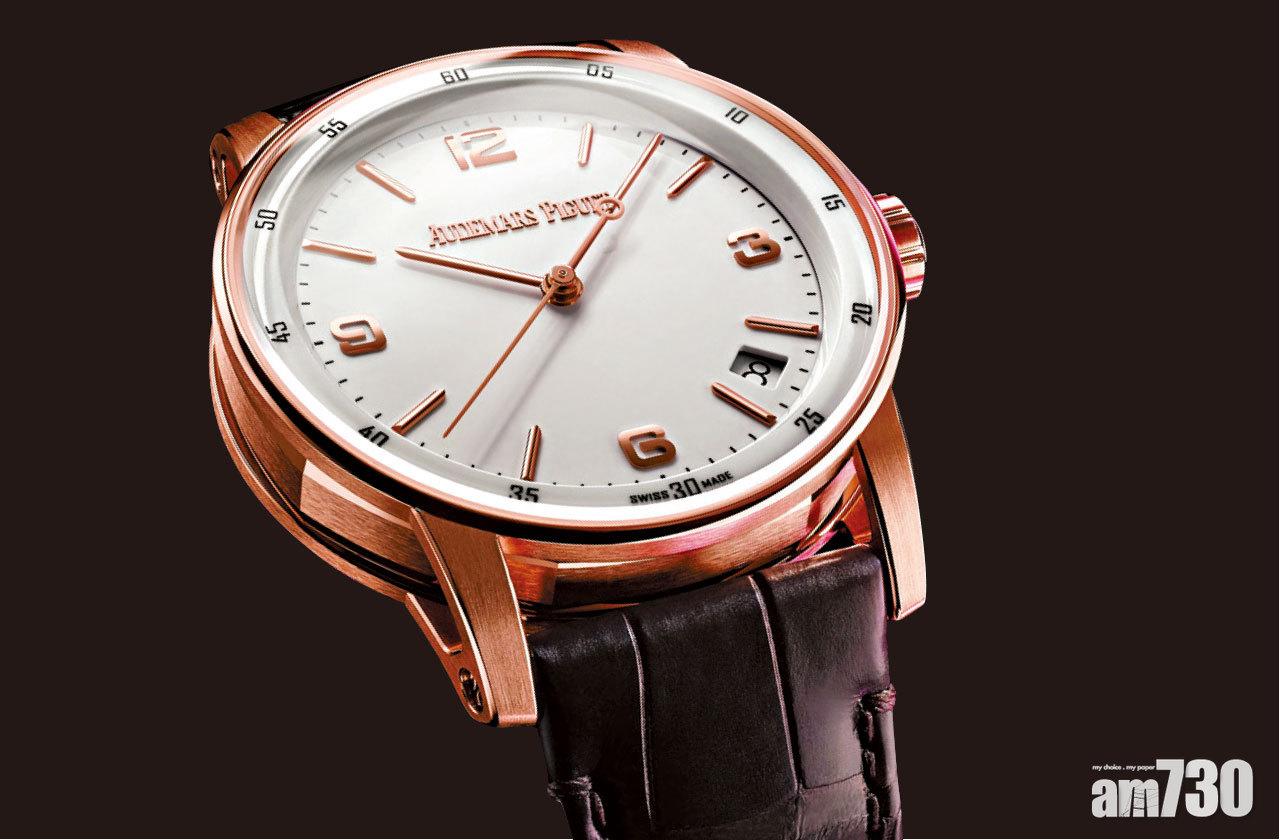 大三針自動上鏈18K金腕錶估計售價約港幣210,000。