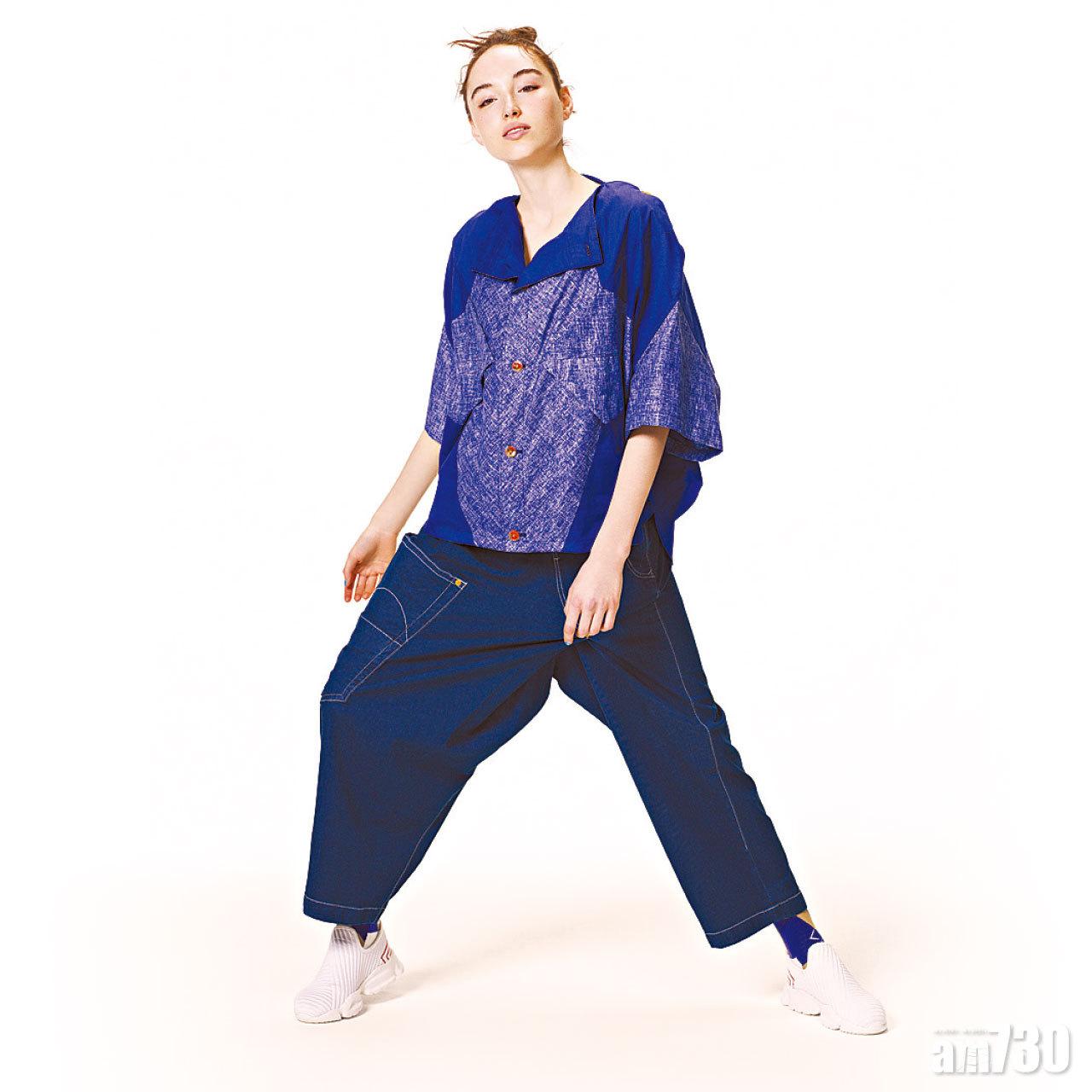 藍色patchwork shirt $5,299
藍色baggy jeans 未定價
白色sneaker $1,999