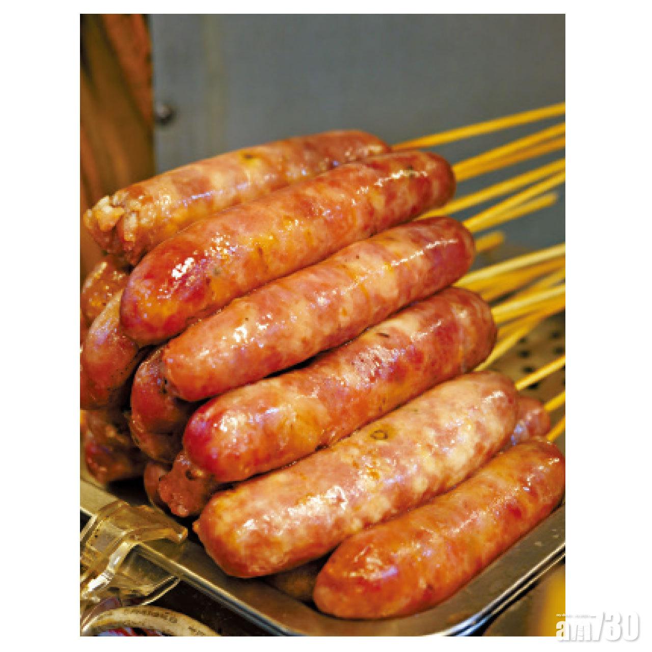 馬告香腸,即是山胡椒,香辣惹味。