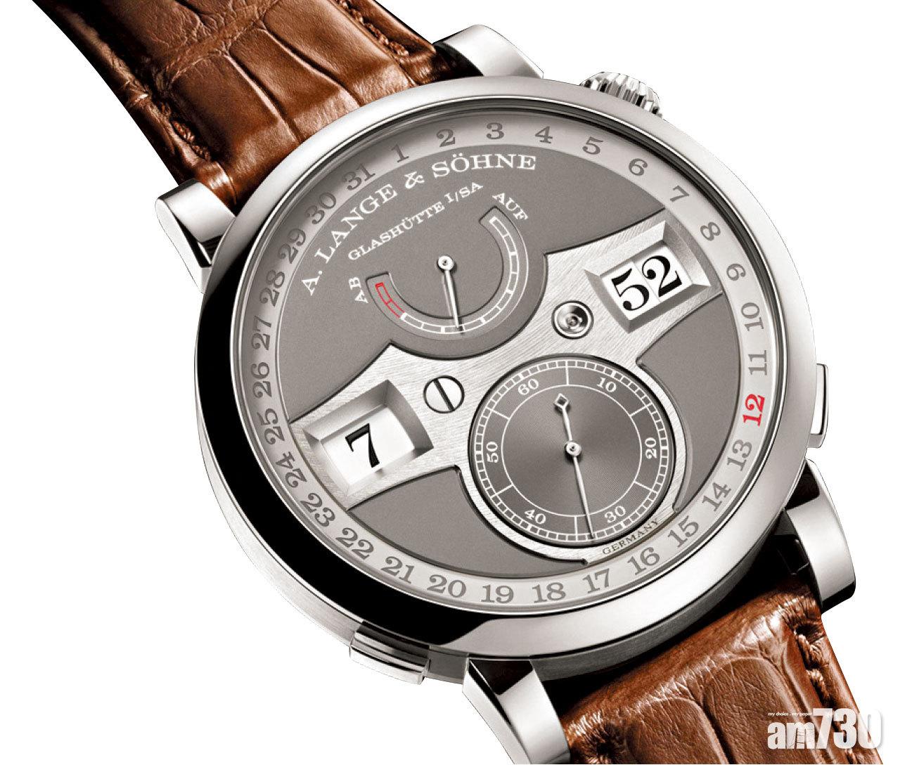 2. 外號「貓頭鷹」的朗格Zeitwerk腕錶。