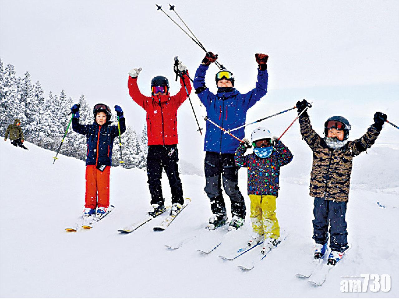 位於立山山麓的小型滑雪場「極樂坂」,也擁有7條不同難度的雪道。