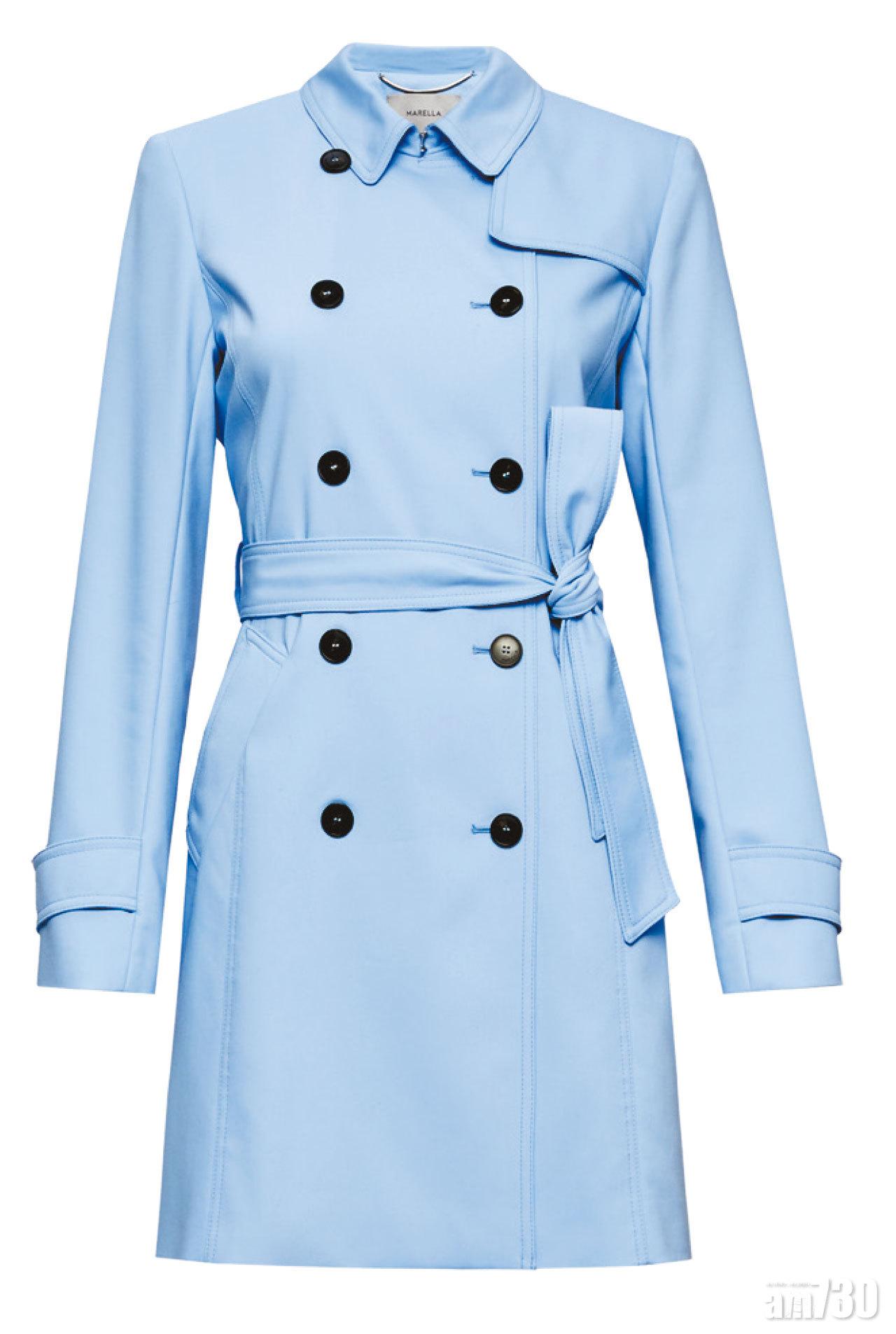 粉藍色trench coat $5,280(B)