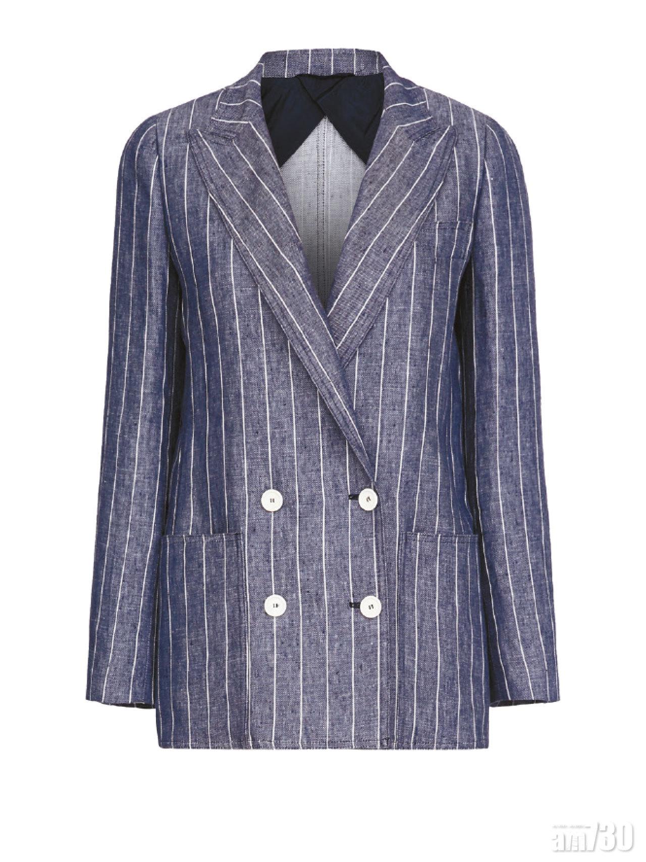 藍白條紋pea coat $12,180(G)