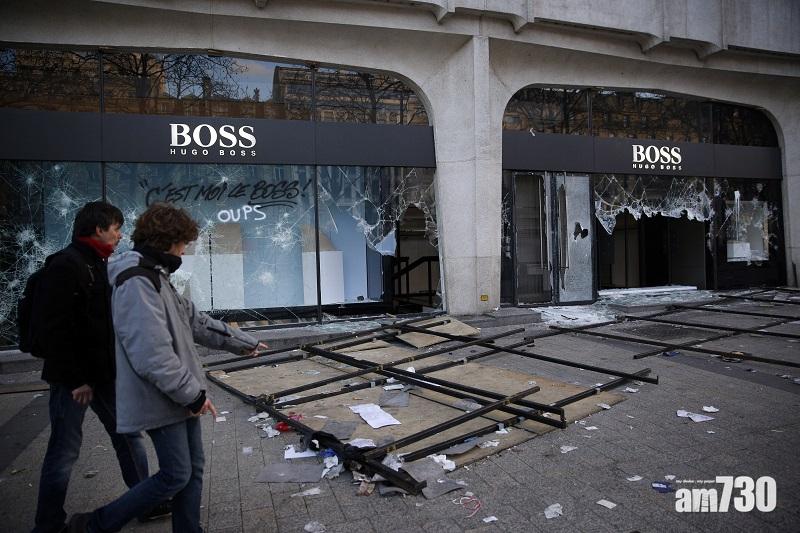 BOSS店舖遭破壞。