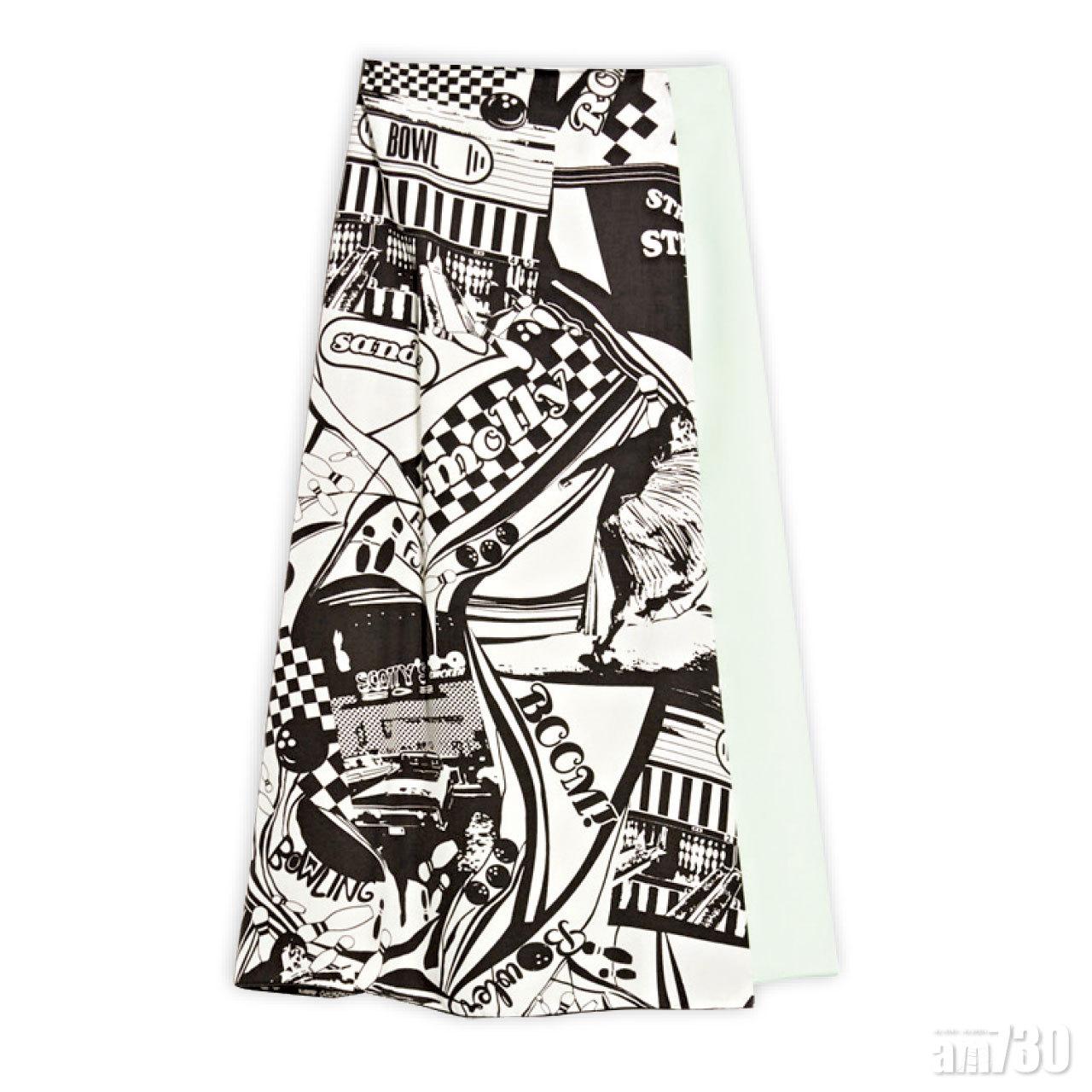 黑白色卡通圖案skirt $3,080(F)