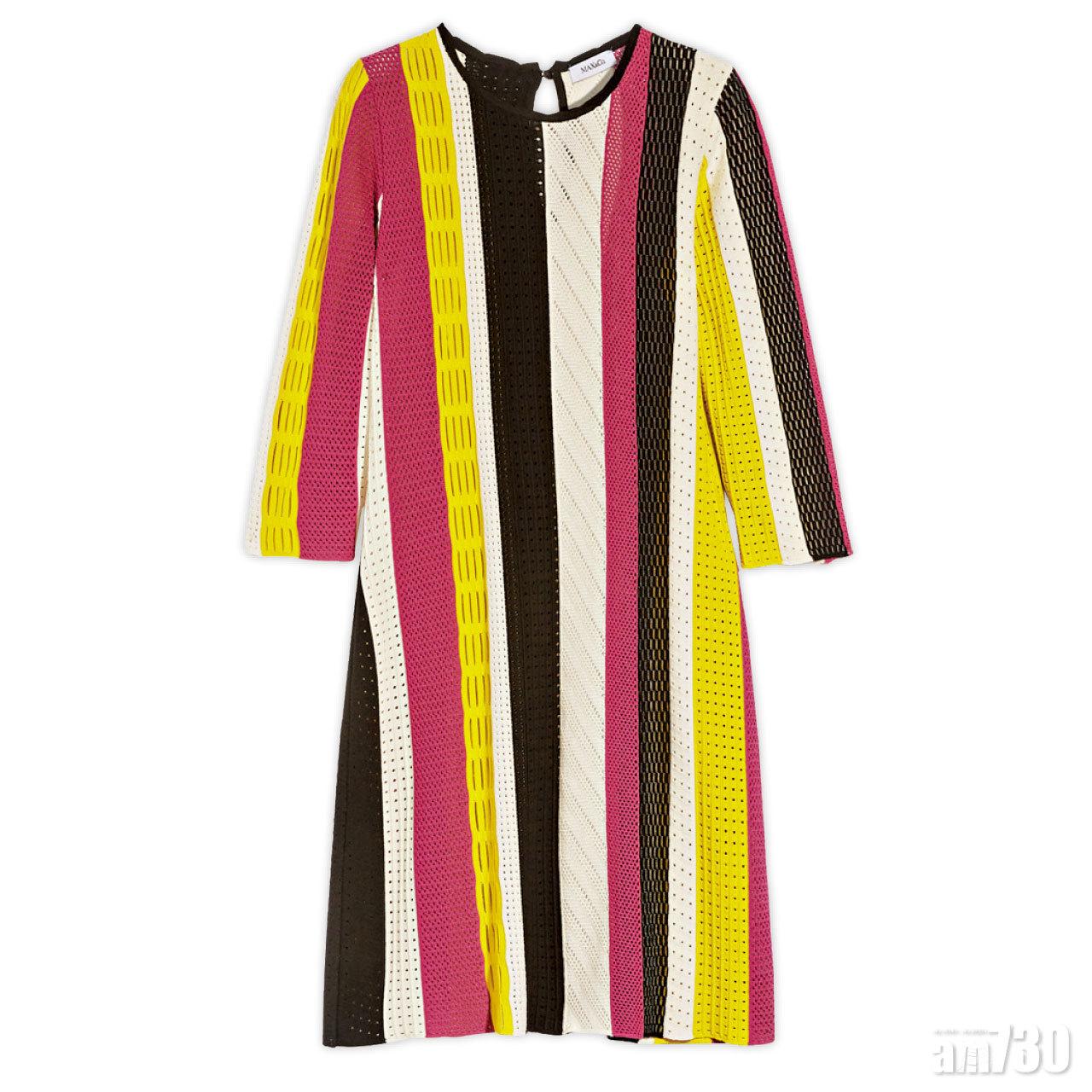 彩色直間提花鉤織dress $3,180(E)