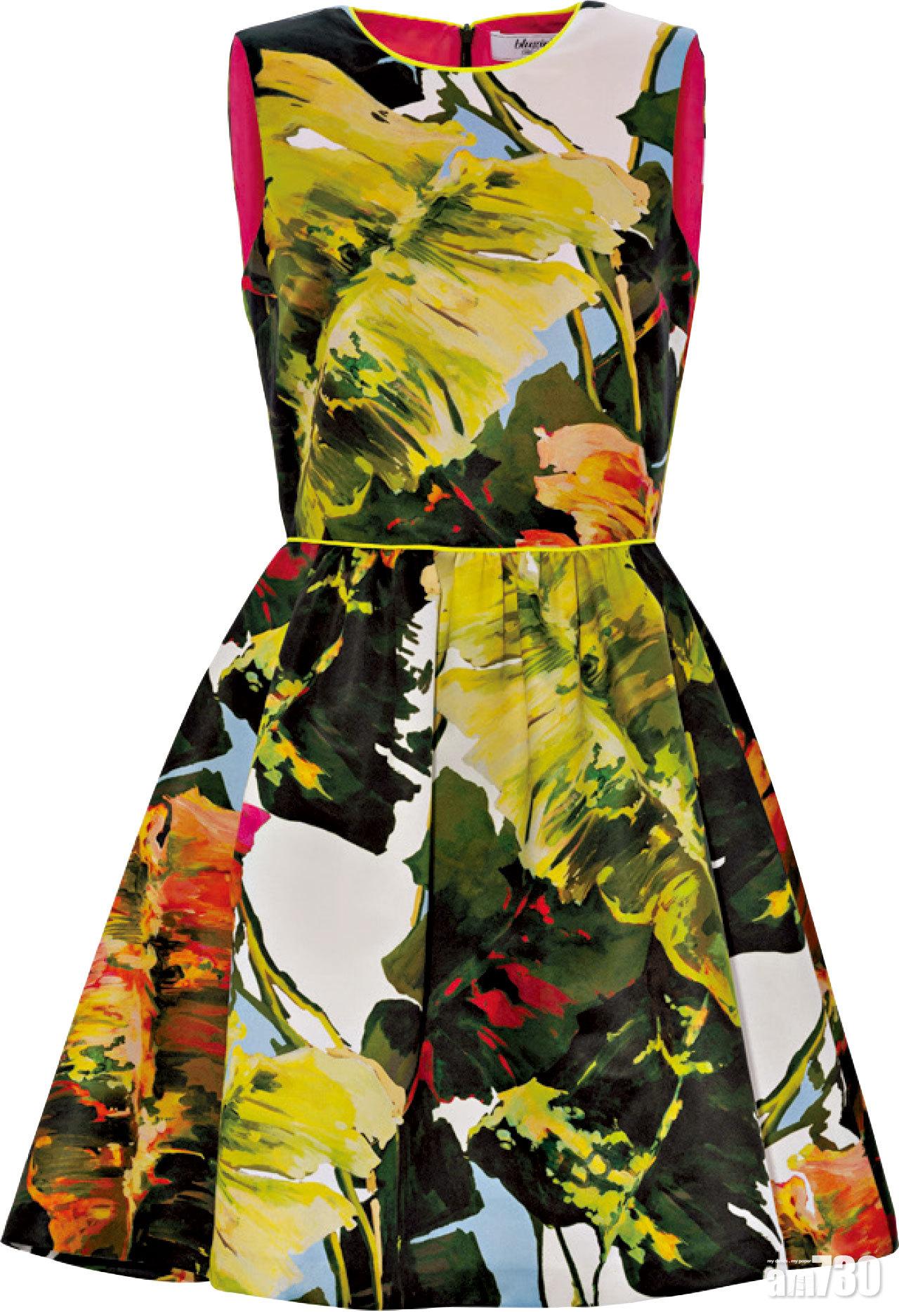 綠紅色floral print dress by Blugirl $5,550(B)