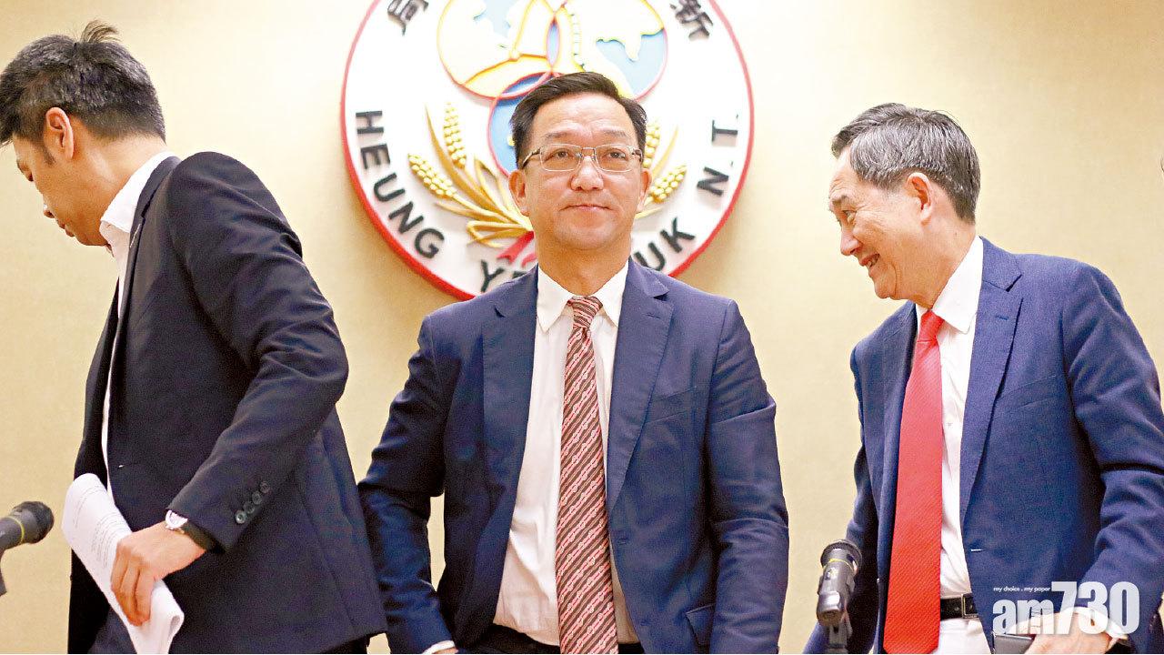 劉業強(中)指會為原居民「據理力爭」。(黃文山攝)