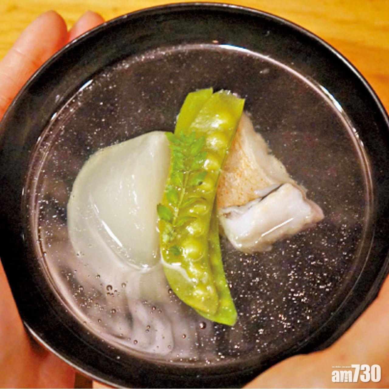 方頭魚和蕪菁煮湯。