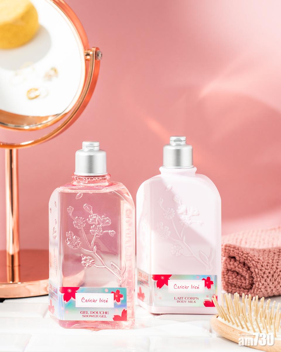沐浴啫喱($175/250ml)及櫻花果香潤膚露($250/250ml)