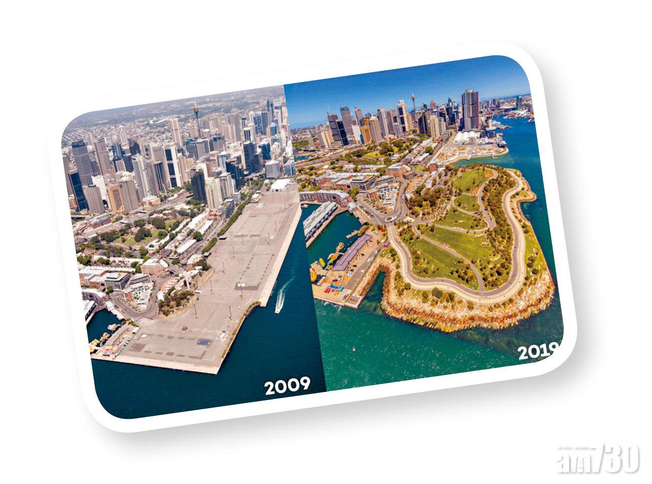 10年間Barangaroo的變化相當大。(互聯網圖片)