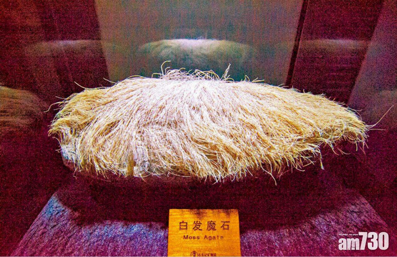 白髮魔石表面長滿如白髮的毛,其因由至今仍未有認可的解釋,可能跟海洋植物有關。