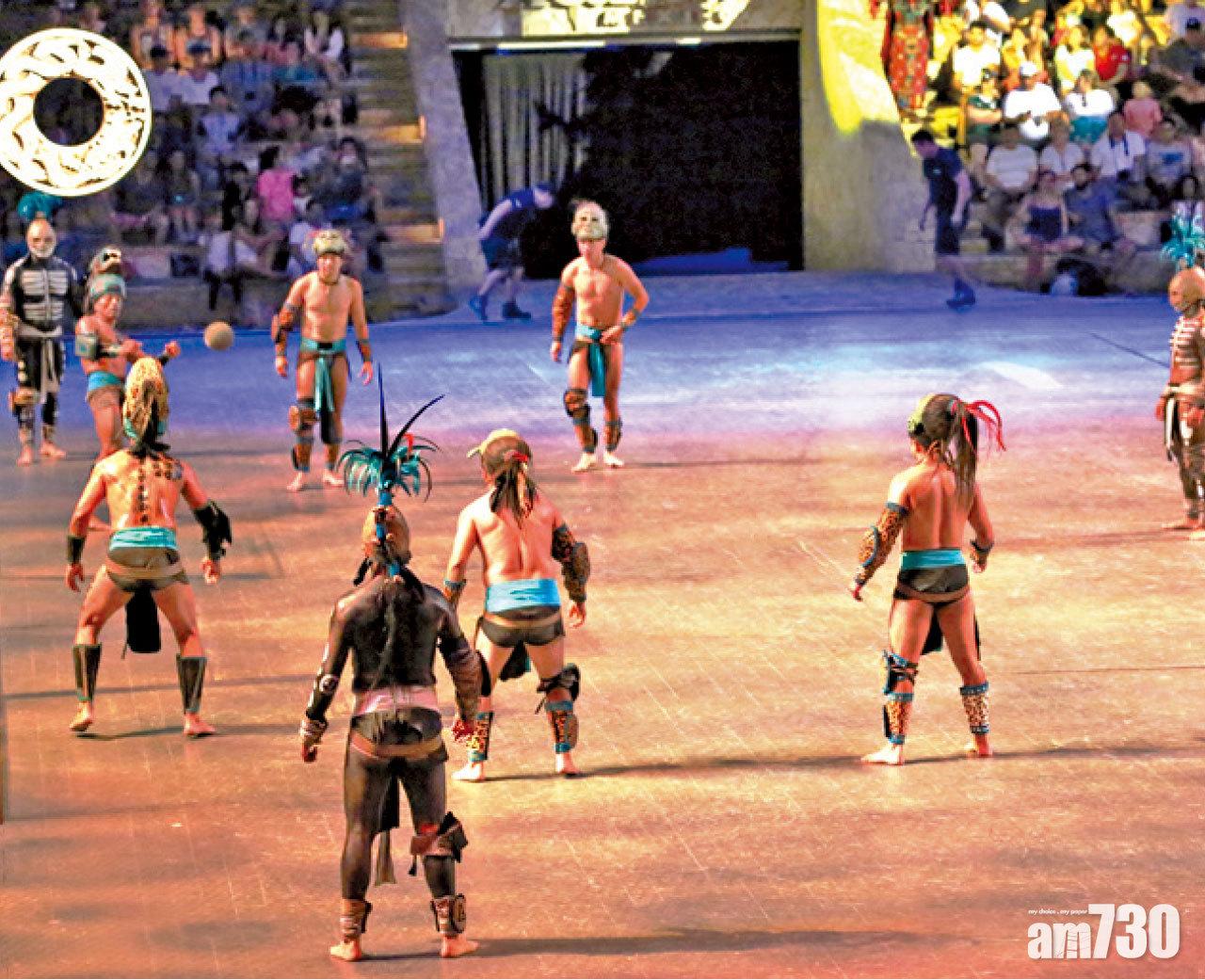 大型匯演有蹴球表演環節。